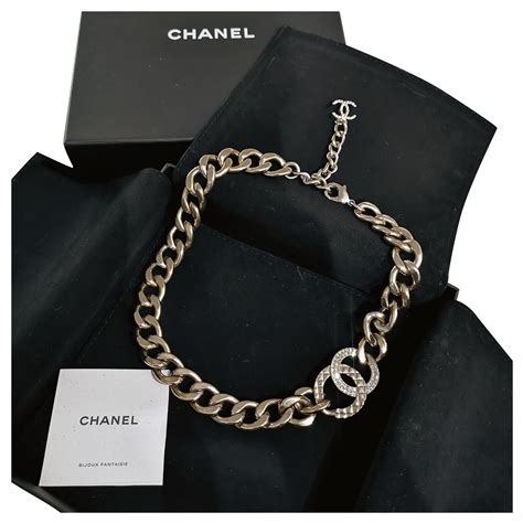 chanel gold choker necklace|vintage chanel choker necklace.